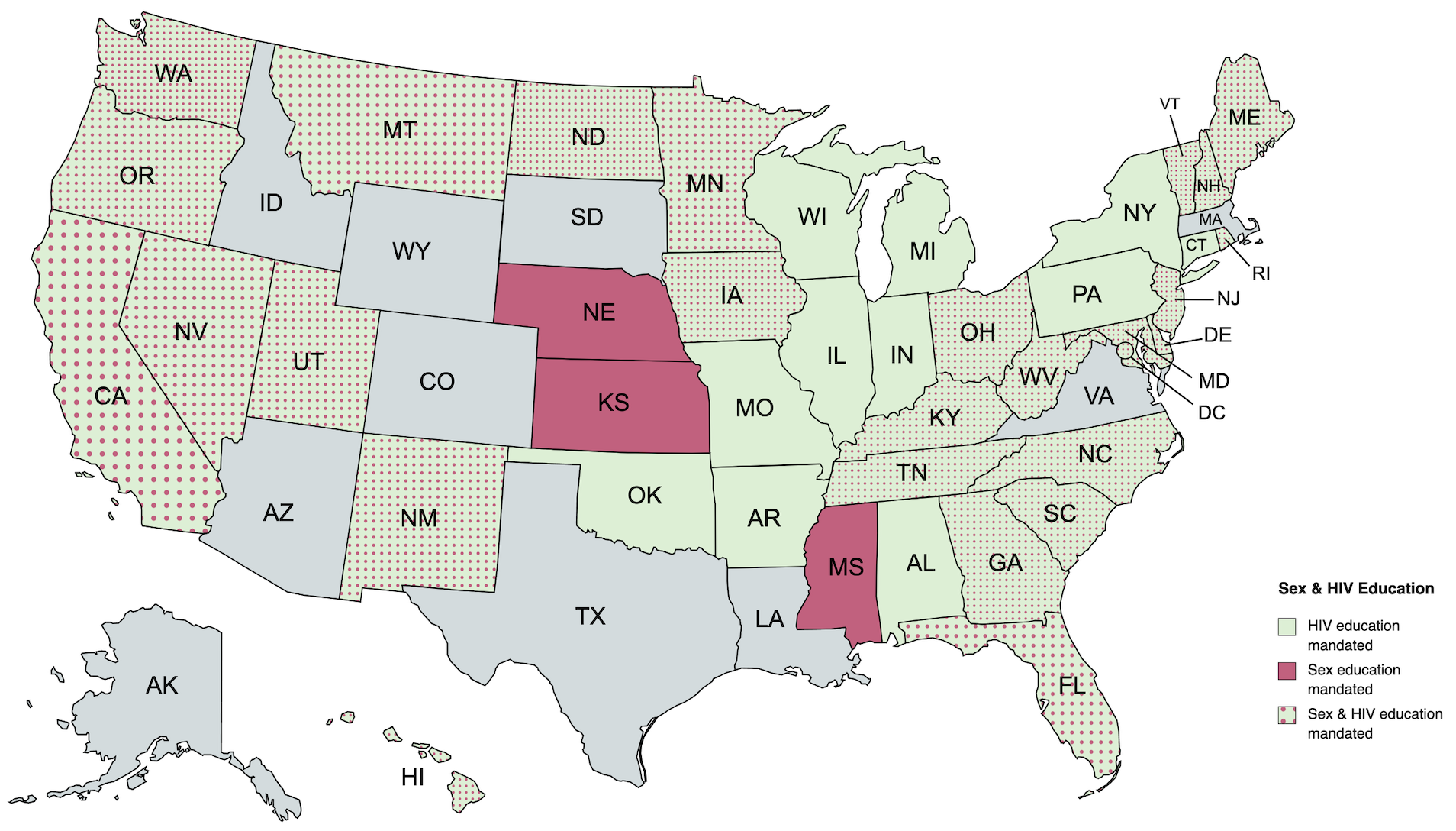 The State of Sex Education in the USA in 2023